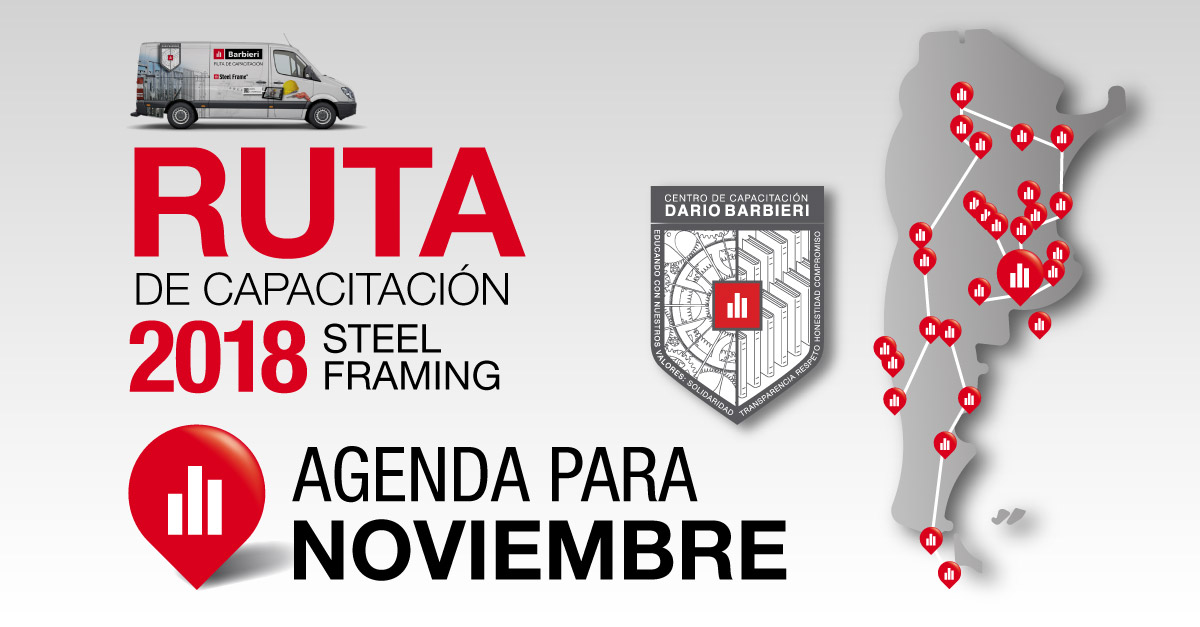 ruta de capacitación Noviembre 2018